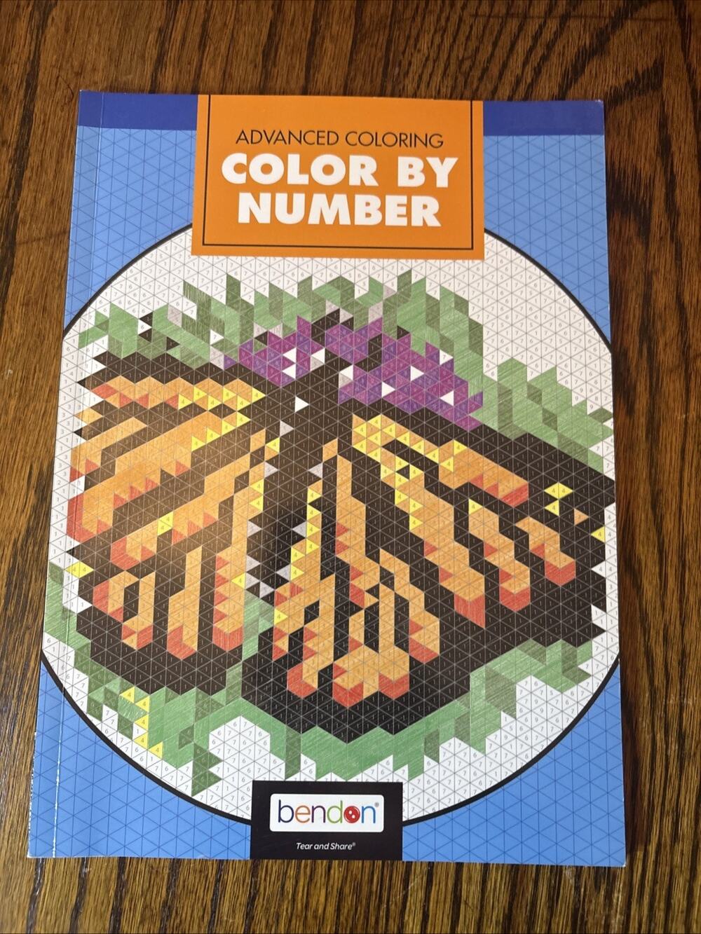 Bendon Color by Numbers Advanced Coloring with Colored Pencils
